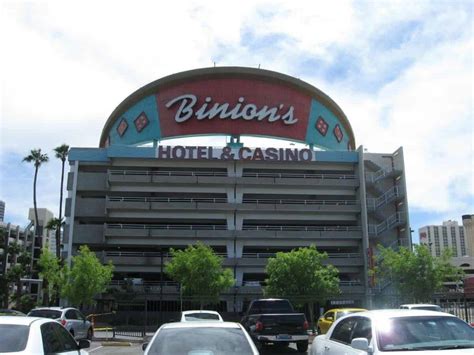 Binion's parking garage Top of Binion’s Steakhouse, perched on top of the celebrated Binion’s Gambling Hall & Casino is a treasured gem in the Las Vegas community with its stunning location, prime cuisine, and excellent service